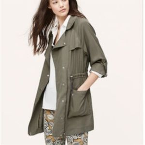 Loft Olive Green Relaxed Utility Trench